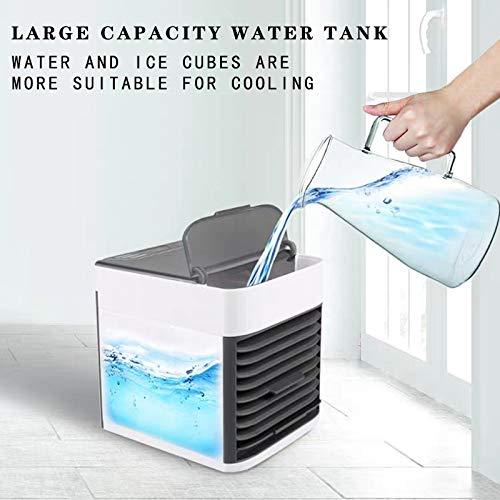 New mini refrigeration air conditioning fan household desktop small spray air cooler USB portable mobile cooling fan