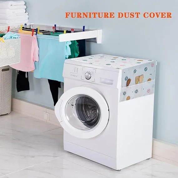 Refrigerator Cover Top Dust proof Windscreen Covers for Top Decorative Fridge Cover for Washing Machines Dryers for Friends Neighbors Random Design