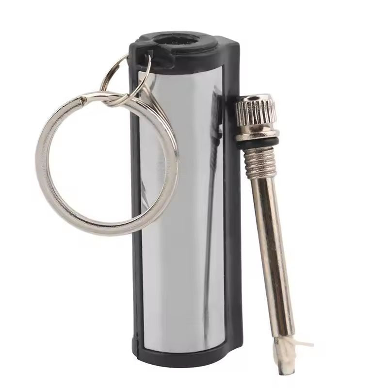 New Portable Metal Waterproof Permanent Lighter Keychain