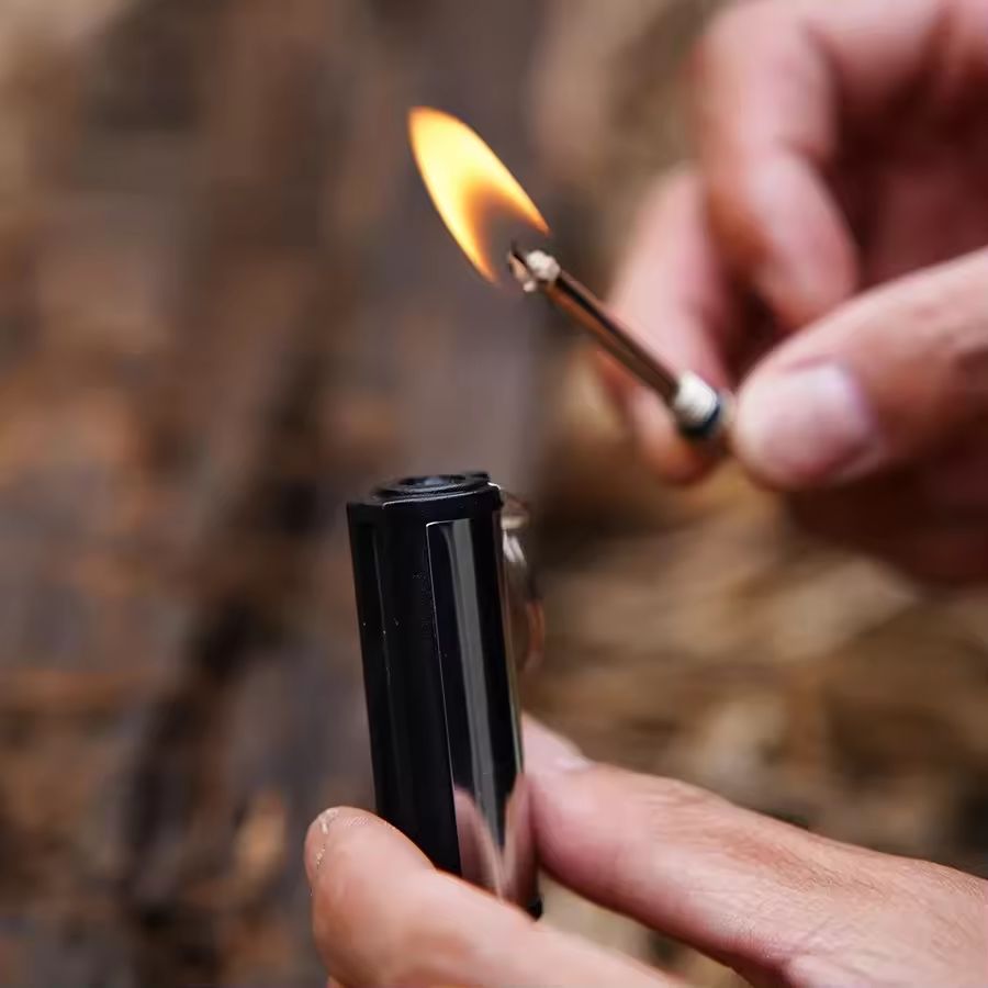 New Portable Metal Waterproof Permanent Lighter Keychain