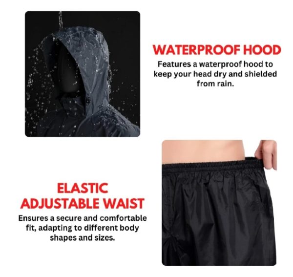 Ultimate Rain Protection: Waterproof Jacket & Pant Set – Lightweight & Durable For Outdoor Activities| Rain Coat | Rain Suit |