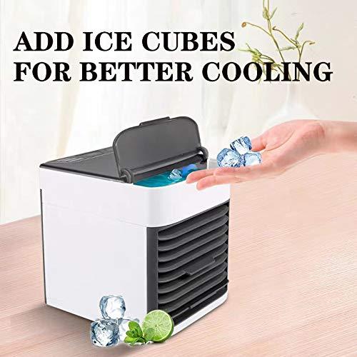 New mini refrigeration air conditioning fan household desktop small spray air cooler USB portable mobile cooling fan