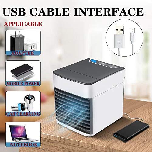 New mini refrigeration air conditioning fan household desktop small spray air cooler USB portable mobile cooling fan