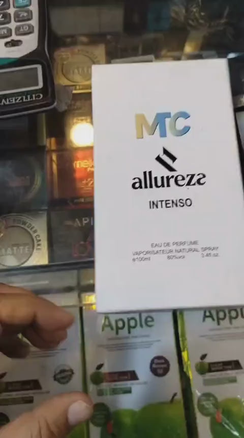 MTC Allureza Intenso Perfume Premium Quality Elegant Fragrance Long Lasting - 100ML